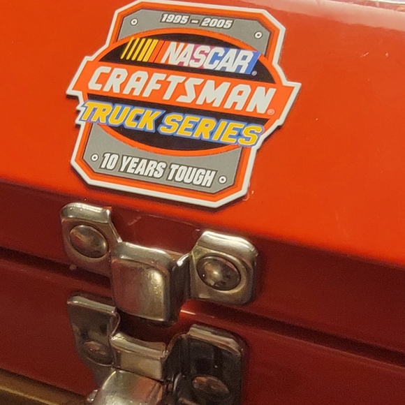 Nascar Craftsman Truck Series Red Tool Box with Poker Playing Cards and Chips - Picture 3 of 5